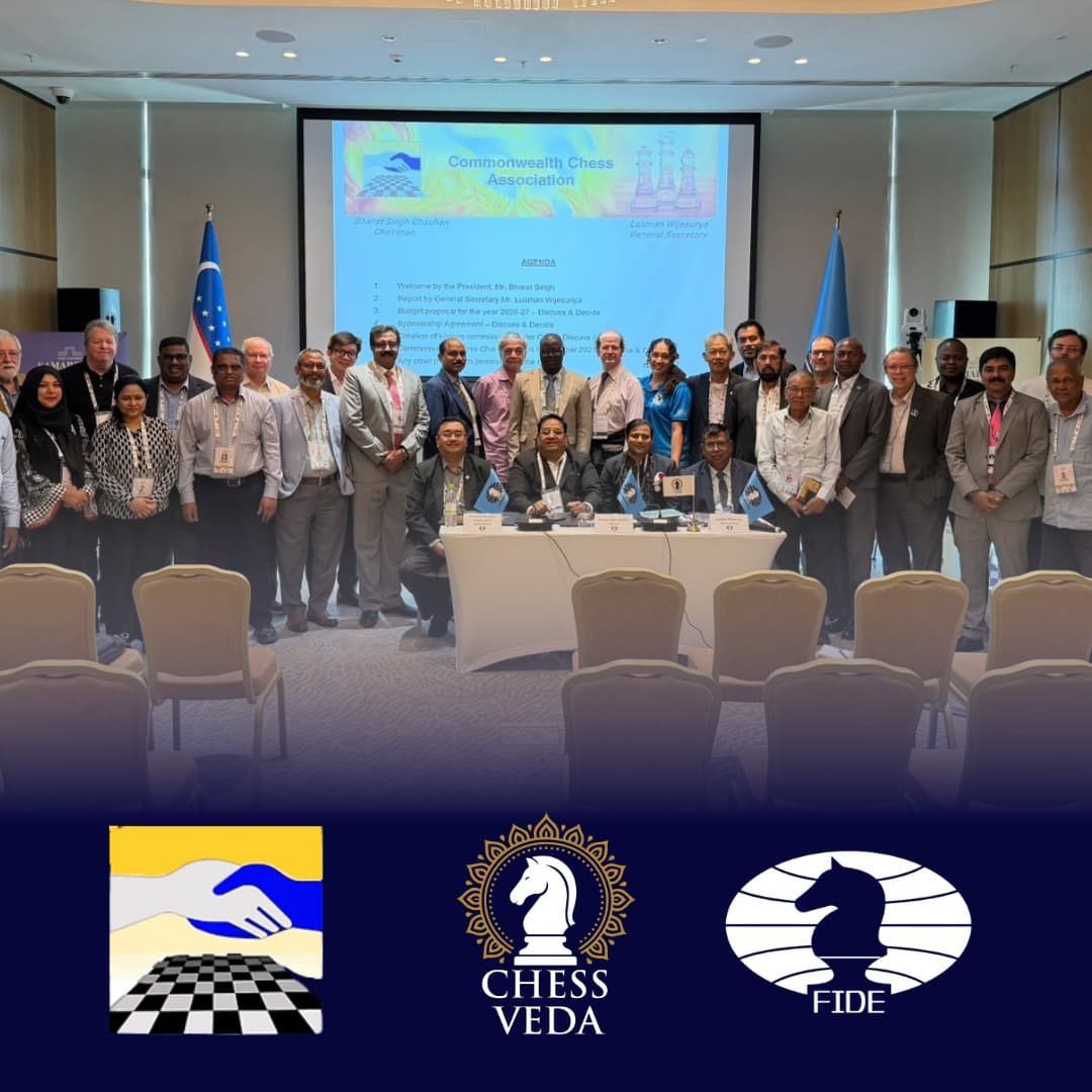 Commonwealth Chess Association and Chessveda partnership signing at the 46th Chess Olympiad